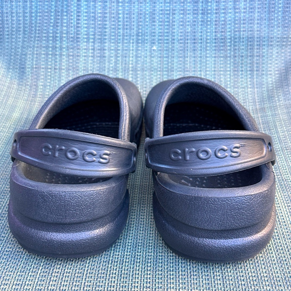 Crocs Specialist Work Clog Sandal Black Roomy Fit Mens 6 Womens 8 Solid - Picture 4 of 10
